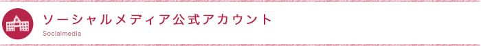 ソーシャルメディア公式アカウント